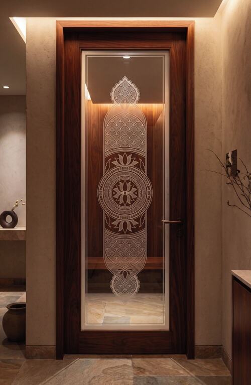 Visualization of Kūrma, Radial Cartouche: wellness suites and private consultation.