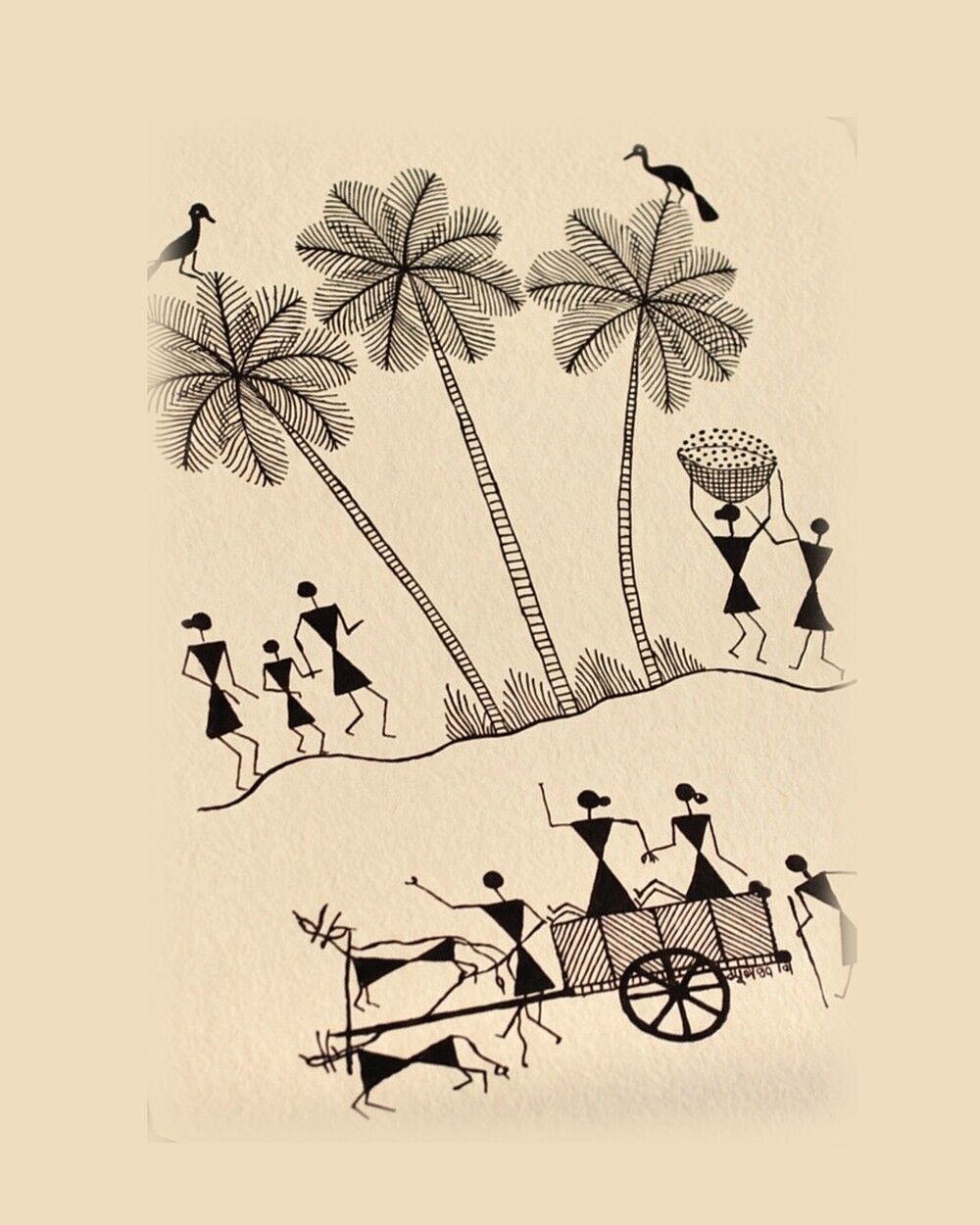 The hand-drawn Rekhā original on archival paper.
